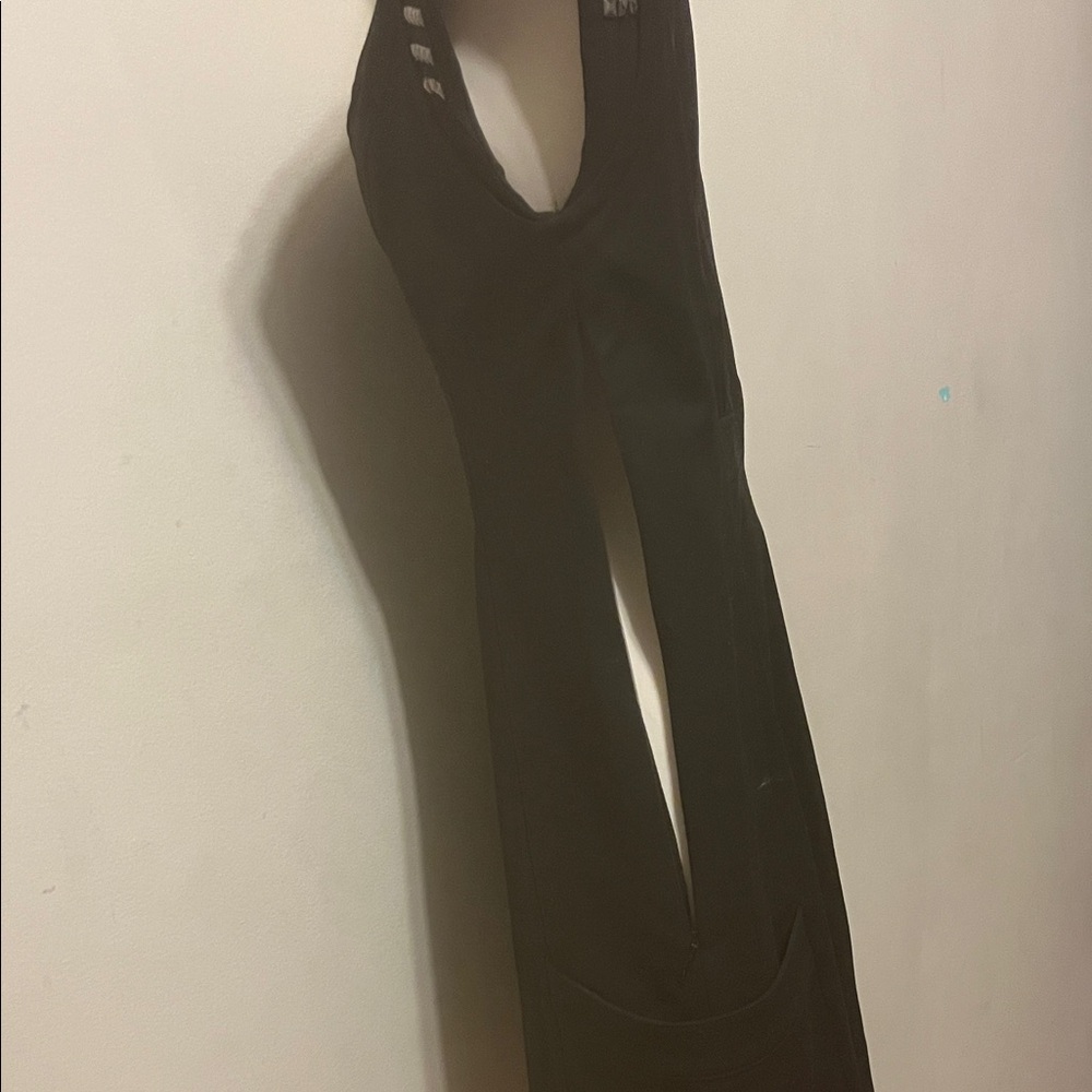 Mackage Black Studded Mini Dress Deep Scoop Neck - Picture 11 of 16